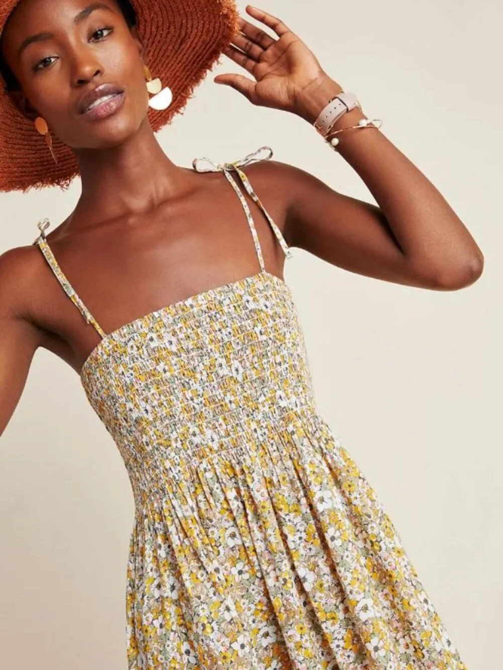 Frye x Anthropologie | Alice Floral Maxi Dress | 100% Cotton Size Medium - Picture 3 of 13